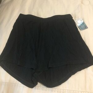 Eidon Surf black size small swim shorts coverup black licorice Lisi